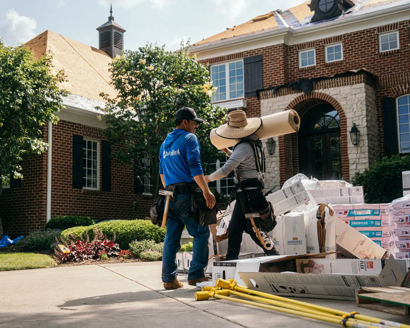 Commercial roof inspection documented in Knightsville